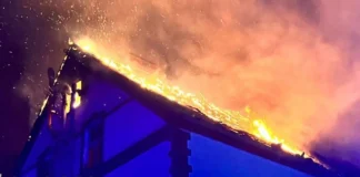 Pożar w Żaganiu przy ul. Bema
